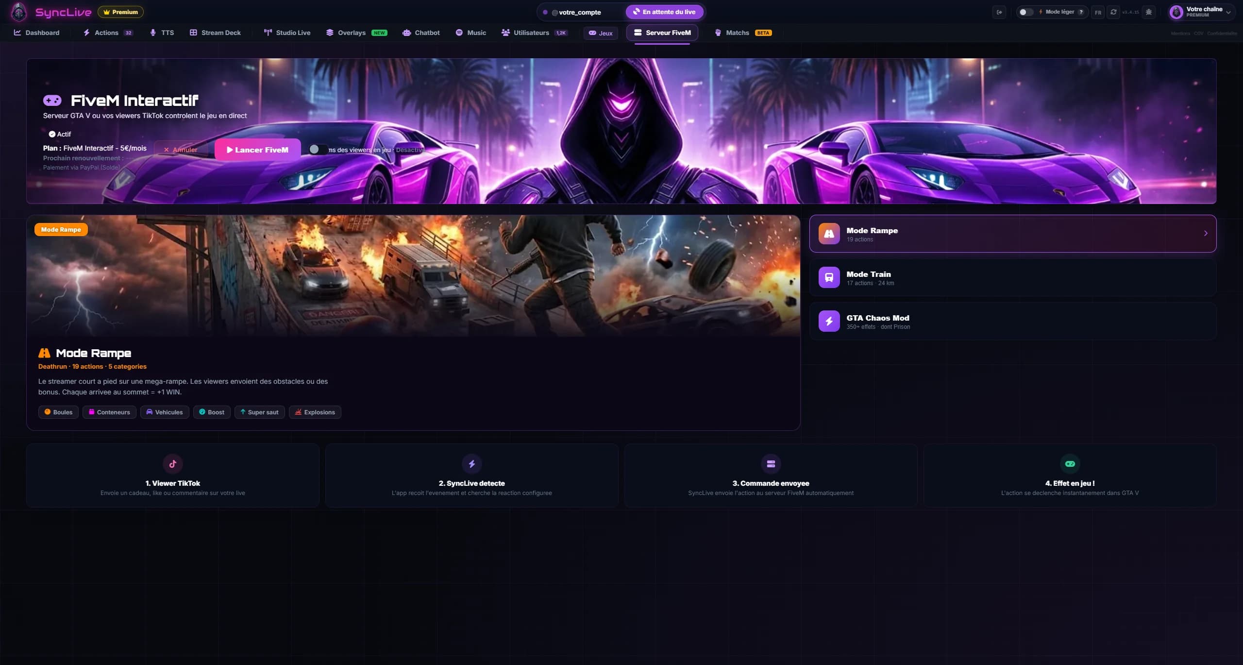 SyncLive interactive GTA server